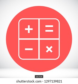 calculator vector icon 10 eps