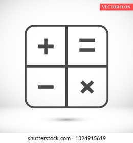calculator vector icon 10 eps