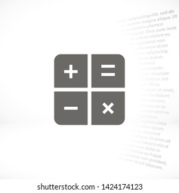 calculator vector icon 10 eps , Lorem ipsum Flat design