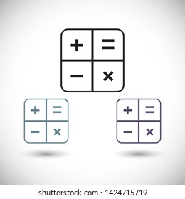 calculator vector icon 10 eps 
