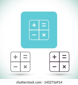 calculator vector icon 10 eps , Lorem ipsum Flat design