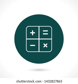 calculator vector icon 10 eps , Lorem ipsum Flat design