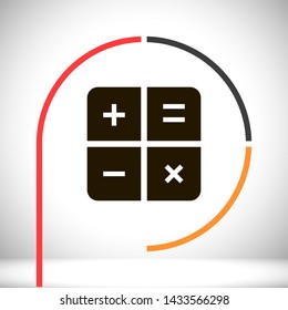calculator vector icon 10 eps , Lorem ipsum Flat design