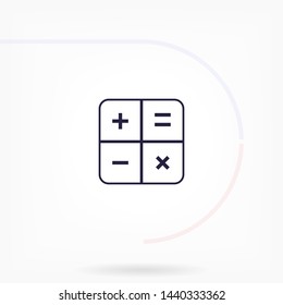 calculator vector icon 10 eps , Lorem ipsum Flat design
