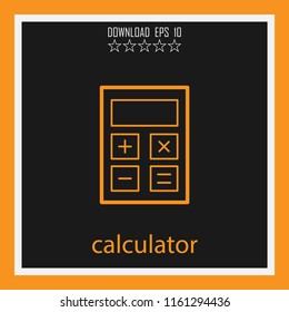 calculator vector icon