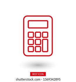 Calculator vector icon