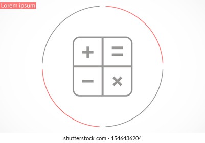 Calculator vector icon.
