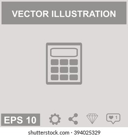 Calculator vector icon.