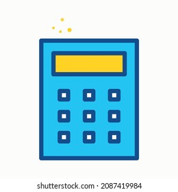  calculator vector icon, accounting symbol. Modern,simple flat vector illustration for web site or mobile app