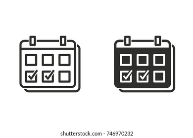 Calculator vector icon. Black illustration isolated on white background for graphic and web design.