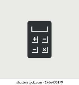 calculator vector icon business calculations mathematics