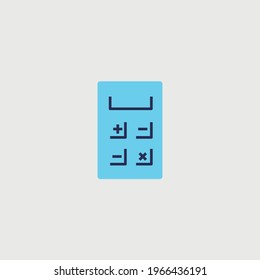calculator vector icon business calculations mathematics