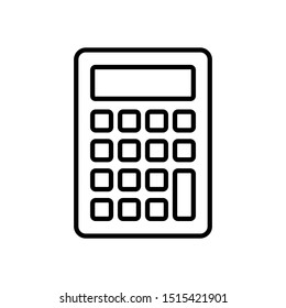 Calculator vector icon, Business concept. Mathematics