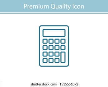 Calculator vector icon, Business concept. Mathematics