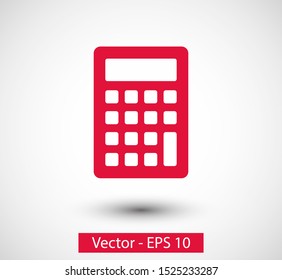 Calculator vector icon, Business concept. Mathematics