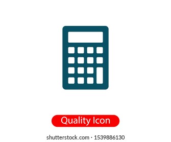 Calculator vector icon, Business concept. Mathematics