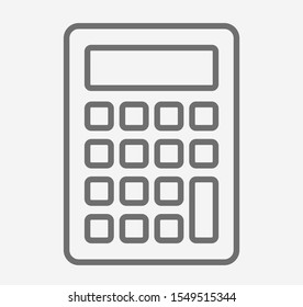 Calculator vector icon, Business concept. Mathematics