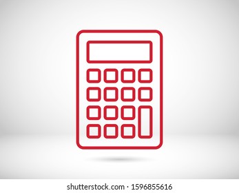 Calculator vector icon, Business concept. Mathematics