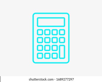 Calculator vector icon, Business concept. Mathematics