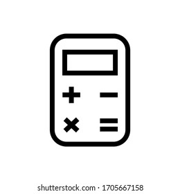 Calculator vector icon, Business concept. Mathematics 