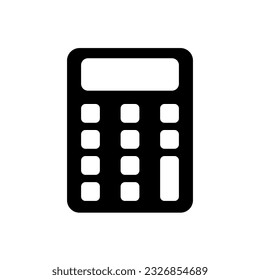 Calculator vector icon, Business concept. Mathematics