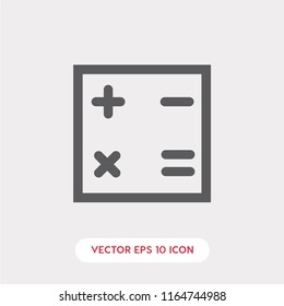 Calculator vector icon, calculate symbol
