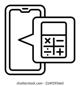 Calculator vector icon. Can be used for printing, mobile and web applications.