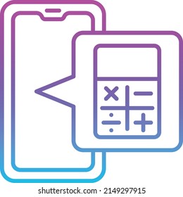 Calculator vector icon. Can be used for printing, mobile and web applications.