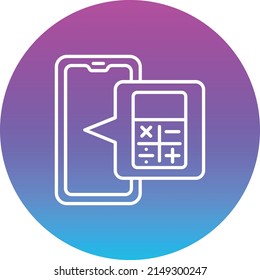 Icono de vector de calculadora. Se puede usar para imprimir, móviles y aplicaciones web.