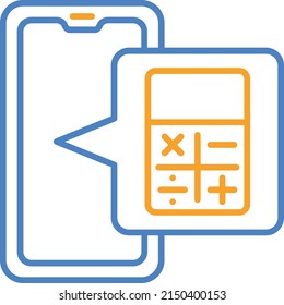 Calculator vector icon. Can be used for printing, mobile and web applications.
