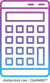 Icono de vector de calculadora. Se puede usar para imprimir, móviles y aplicaciones web.