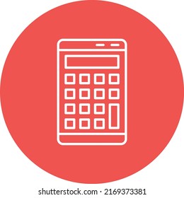 Calculator vector icon. Can be used for printing, mobile and web applications.