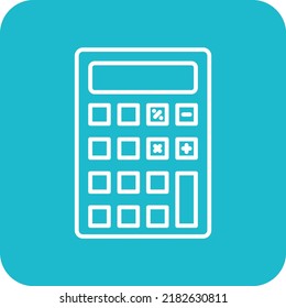 Calculator vector icon. Can be used for printing, mobile and web applications.