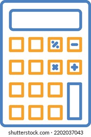 Icono de vector de calculadora. Se puede usar para imprimir, móviles y aplicaciones web.