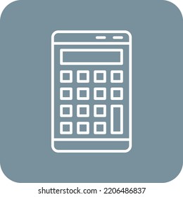 Calculator vector icon. Can be used for printing, mobile and web applications.
