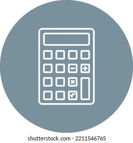 Calculator vector icon. Can be used for printing, mobile and web applications.