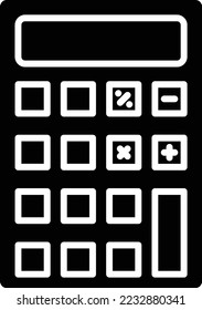 Calculator vector icon. Can be used for printing, mobile and web applications.