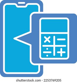 Calculator vector icon. Can be used for printing, mobile and web applications.