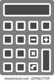 Calculator vector icon. Can be used for printing, mobile and web applications.