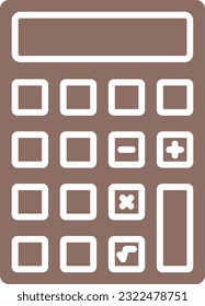 Calculator vector icon. Can be used for printing, mobile and web applications.
