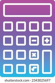 Calculator vector icon. Can be used for printing, mobile and web applications.