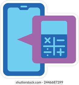 Calculator vector icon. Can be used for printing, mobile and web applications.