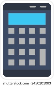 Calculator vector icon. Can be used for printing, mobile and web applications.