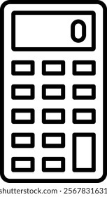 Calculator vector icon. Can be used for printing, mobile and web applications.