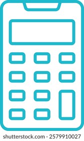 Calculator vector icon. Can be used for printing, mobile and web applications.