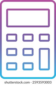 Calculator vector icon. Can be used for printing, mobile and web applications.
