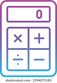 Calculator vector icon. Can be used for printing, mobile and web applications.