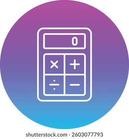 Calculator vector icon. Can be used for printing, mobile and web applications.