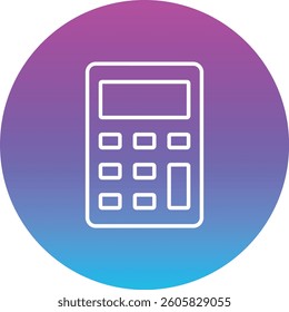 Calculator vector icon. Can be used for printing, mobile and web applications.
