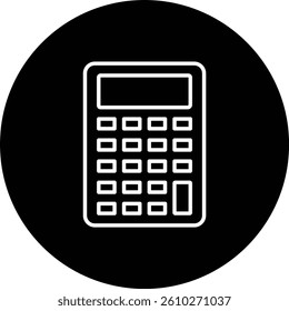Calculator vector icon. Can be used for printing, mobile and web applications.